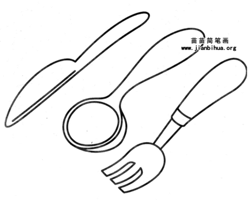 餐具、厨具与卫具简笔画教程 轻松绘制家常生活小物